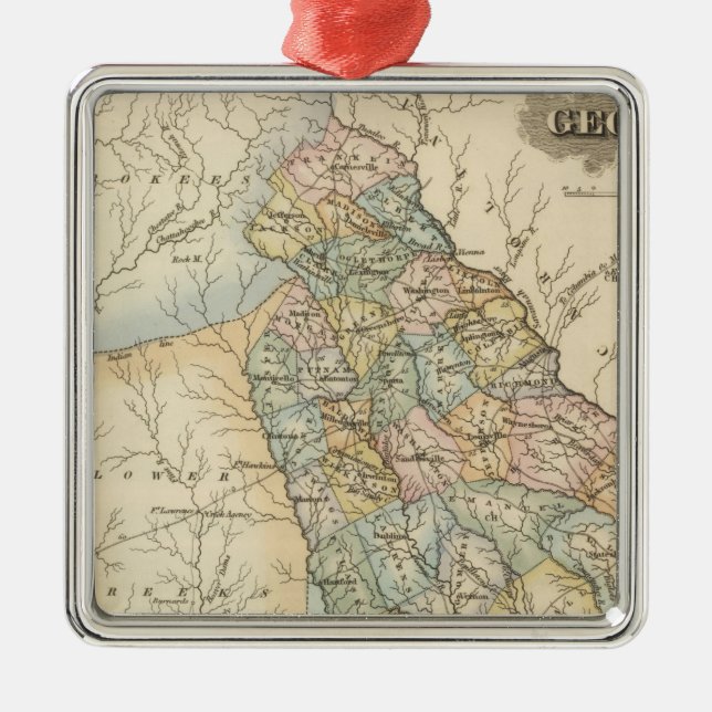 Georgia 13 metal ornament (Front)