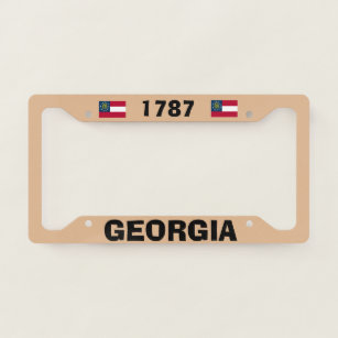 Georgia 1787 License Plate Frame