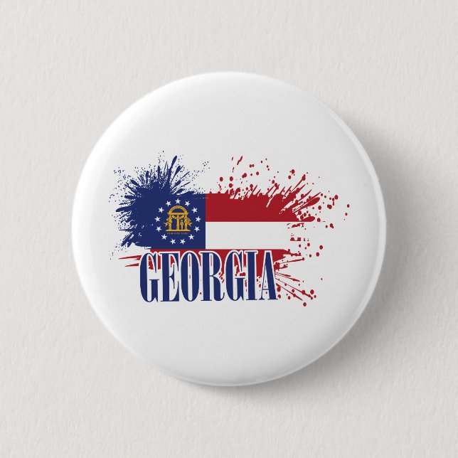 Georgia 2 Inch Round Button (Front)