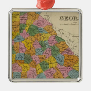 Georgia 4 metal ornament