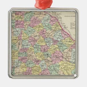 Georgia 5 metal ornament