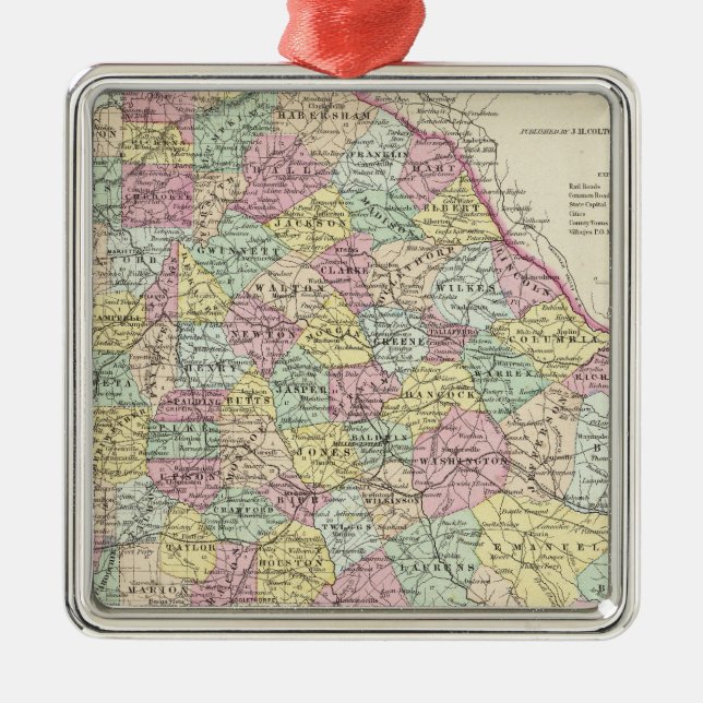 Georgia 5 metal ornament (Front)