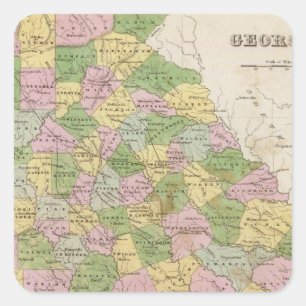 Georgia 6 square sticker