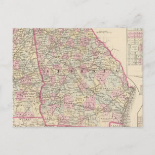 Georgia, Alabama Postcard