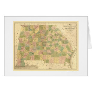Georgia & Alabama Railroad Map 1839