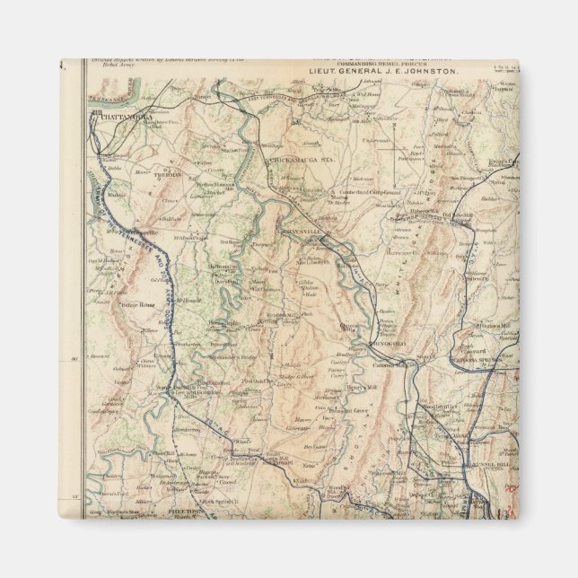 Georgia, Atlanta Campaign 1st epoch Magnet (Front)