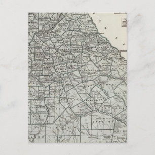 Georgia Atlas Map Postcard