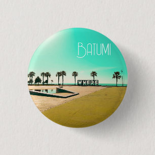 Georgia Batumi Architecture Landscape 1 Inch Round Button