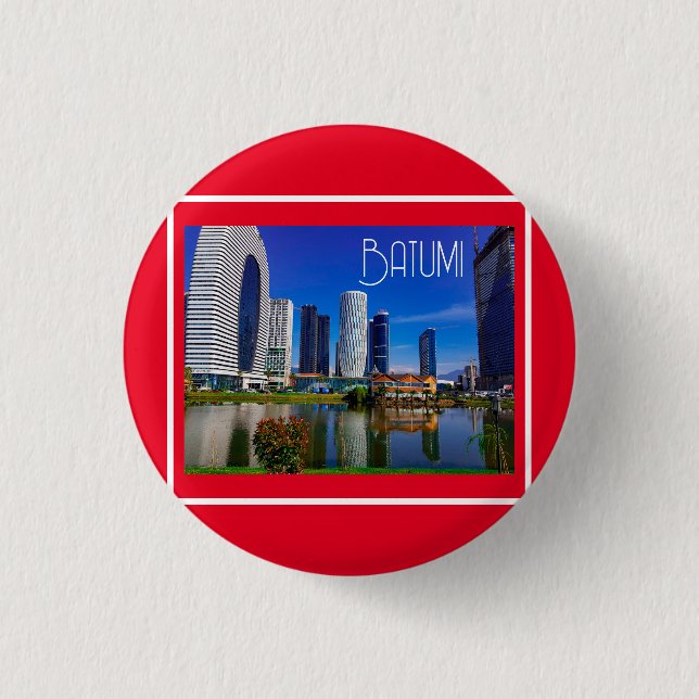 Georgia Batumi Architecture Landscape 1 Inch Round Button (Front)