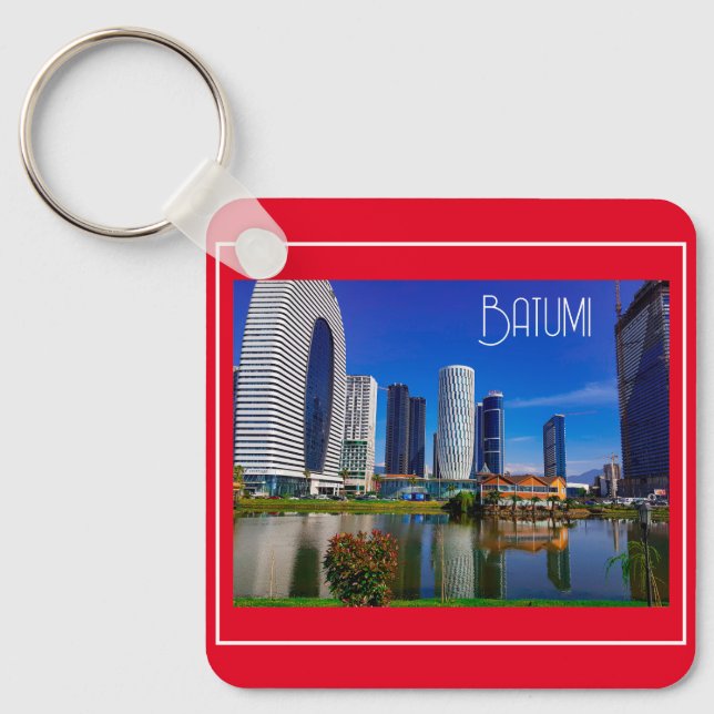 Georgia Batumi Architecture Landscape Keychain (Front)