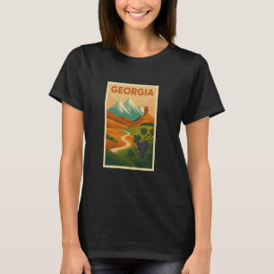 Georgia Beautiful Landscape Trip Georgian Country  T-Shirt