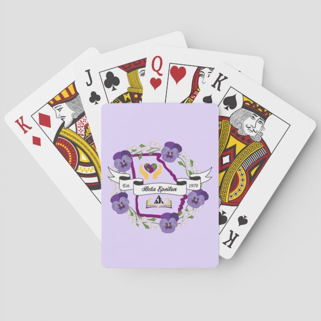Georgia Beta Epsilon Playing Cards (Back)