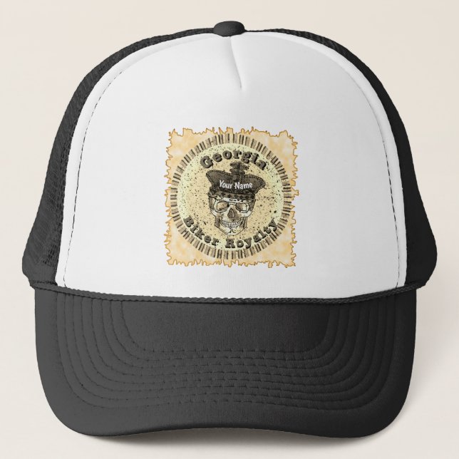 Georgia Biker  Trucker Hat (Front)
