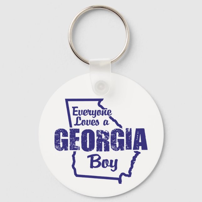 Georgia Boy Keychain (Front)