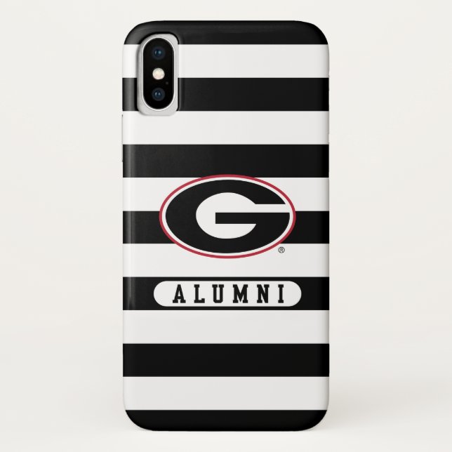 Georgia Bulldogs Alumni | Stripes Case-Mate iPhone Case (Back)