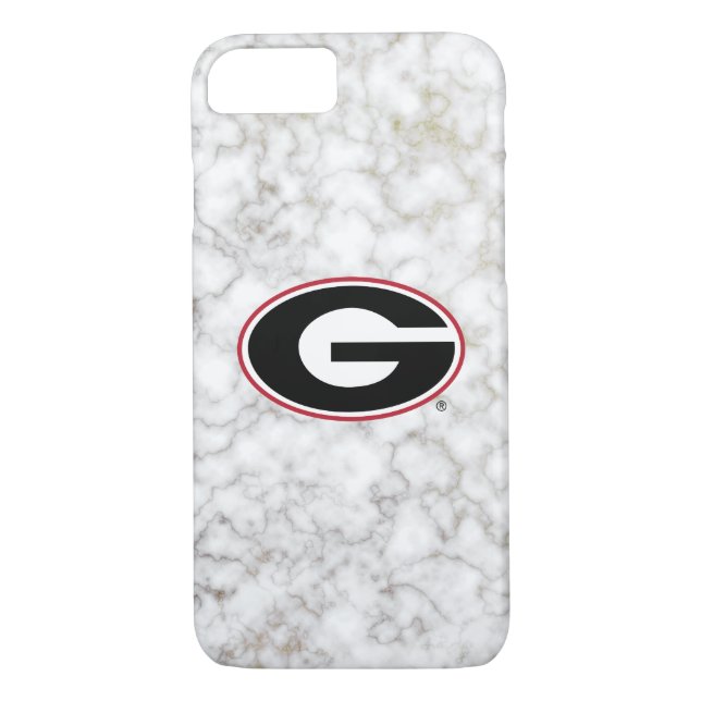 Georgia Bulldogs Logo | Marble Case-Mate iPhone Case (Back)