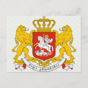 Georgia Coat of Arms detail Postcard