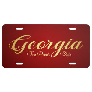 Georgia (decorative) license plate