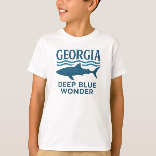 Georgia Deep Blue Wonder Whale Shark Ocean Life T-Shirt