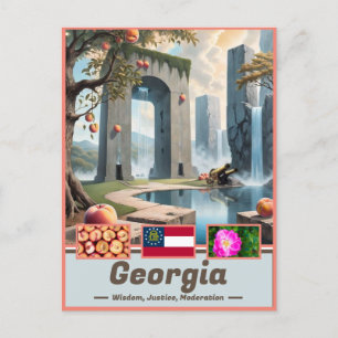 Georgia Essence Surreal Artistic Postcard