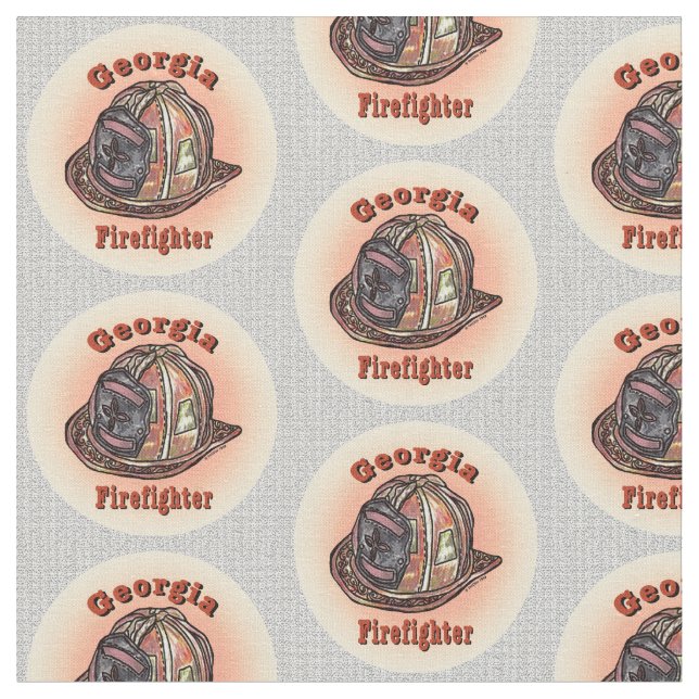 Georgia Firefighter Fabric (Close Up)