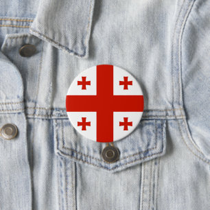 Georgia flag 3 inch round button