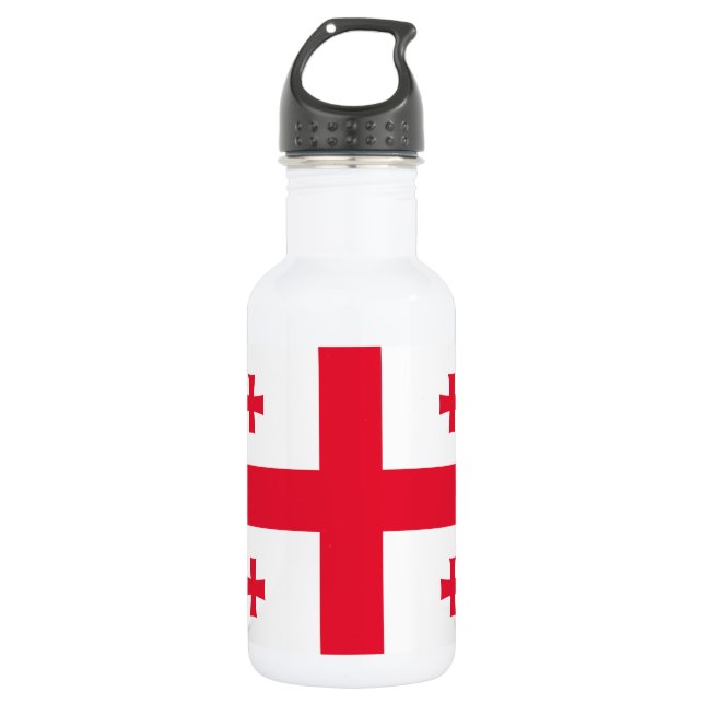 Georgia Flag 532 Ml Water Bottle (Front)