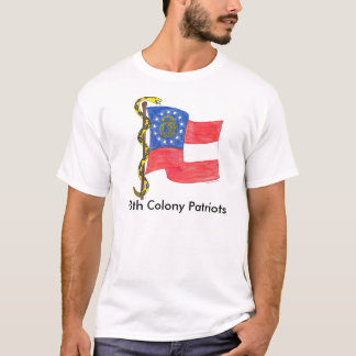 Georgia Flag and dont tread on me, 13th Colony ... T-Shirt