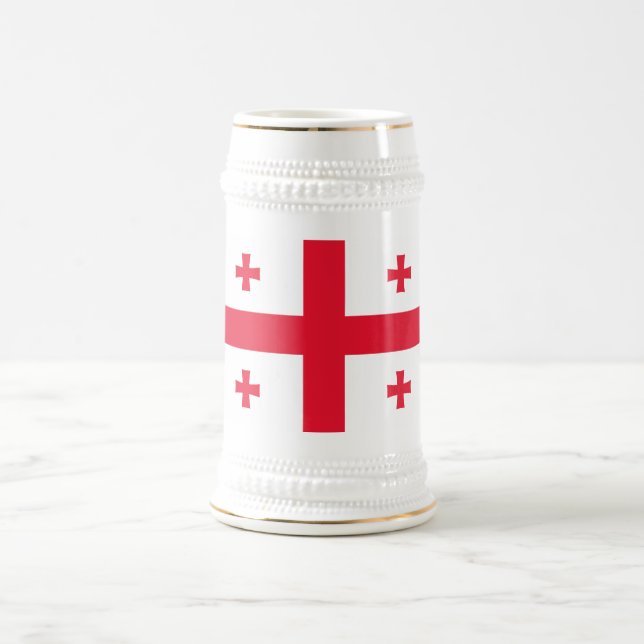 Georgia Flag Beer Stein (Center)