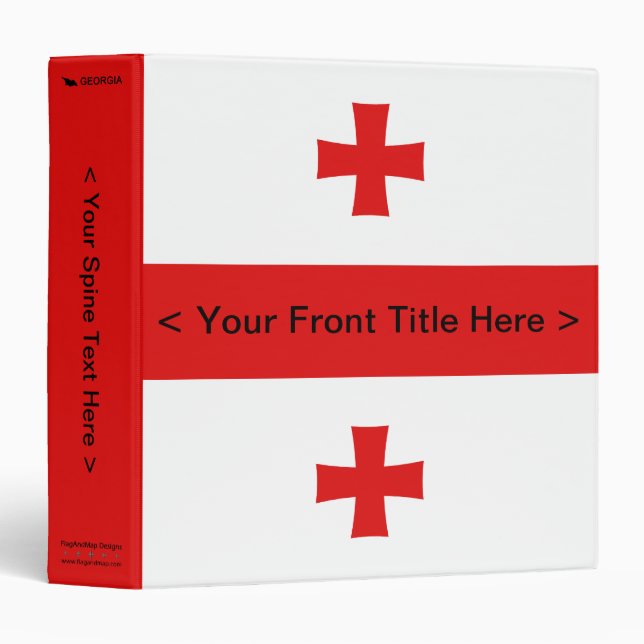 Georgia Flag Binder (Front/Spine)