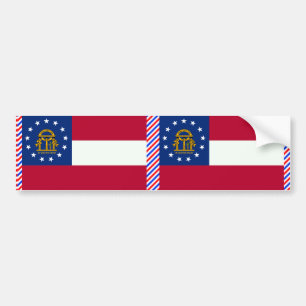 Georgia Flag Bumper Sticker