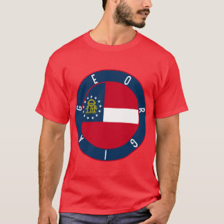 Georgia Flag Decal Oversized T-Shirt