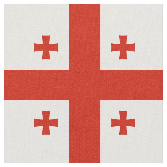 Georgia flag fabric (Close Up)