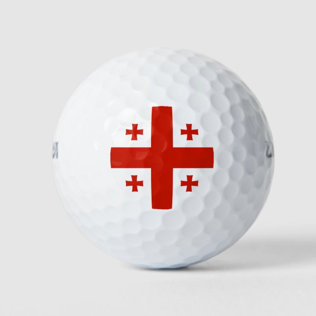 Georgia flag golf balls (Front)