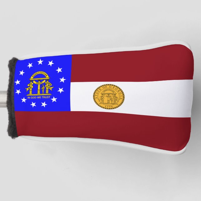 Georgia flag golf head cover (Front)
