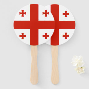 Georgia flag hand fan