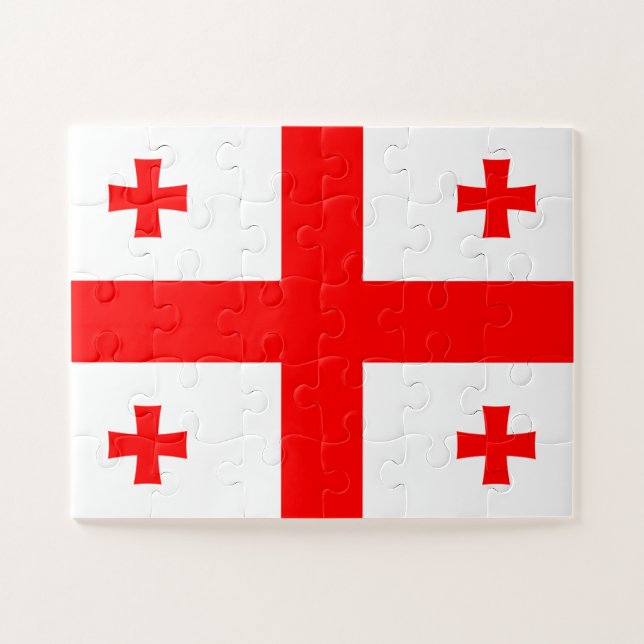 Georgia Flag Jigsaw Puzzle (Horizontal)