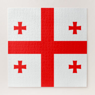 Georgia Flag Jigsaw Puzzle