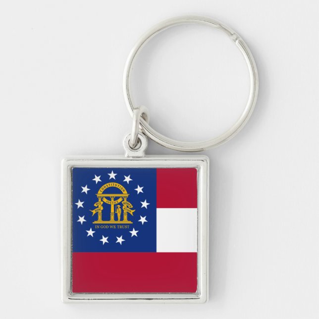 Georgia Flag Keychain (Front)