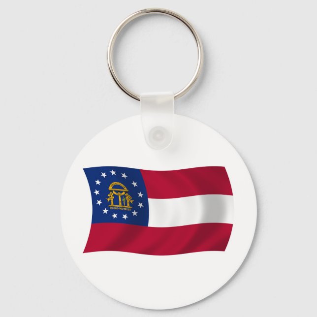 Georgia Flag Keychain (Front)