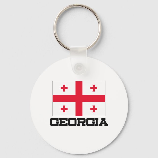 Georgia Flag Keychain (Front)