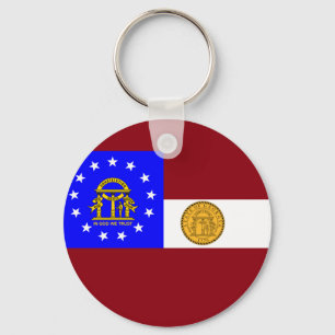 Georgia flag keychain