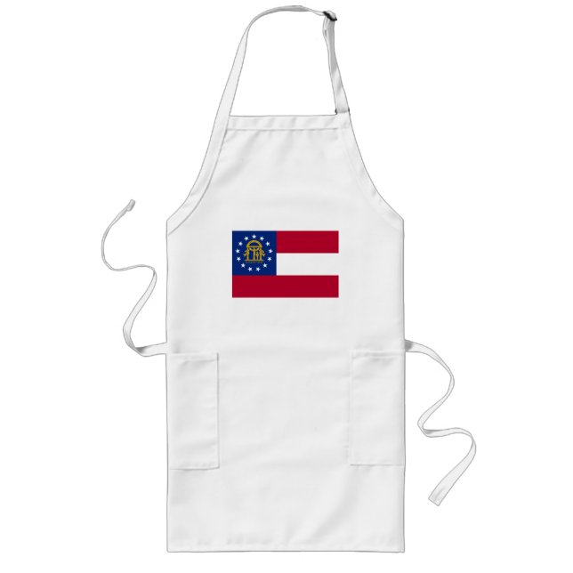 Georgia Flag Long Apron (Front)