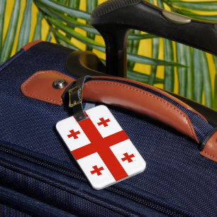 Georgia flag luggage tag