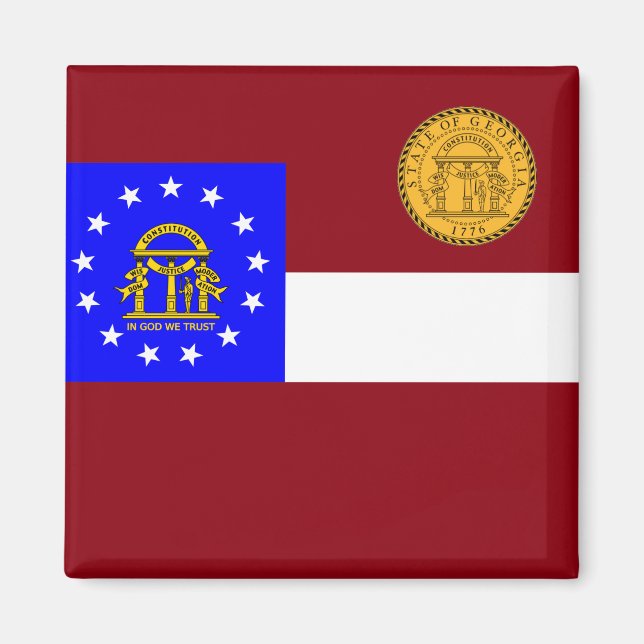 Georgia flag magnet (Front)