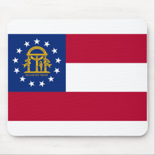 Georgia flag mouse pad