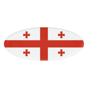 Georgia flag name tag