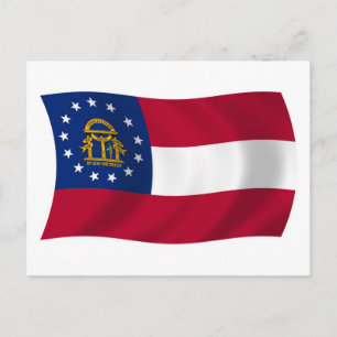Georgia Flag Postcard
