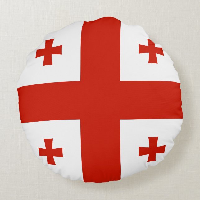 Georgia flag round pillow (Back)