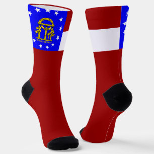 Georgia flag socks